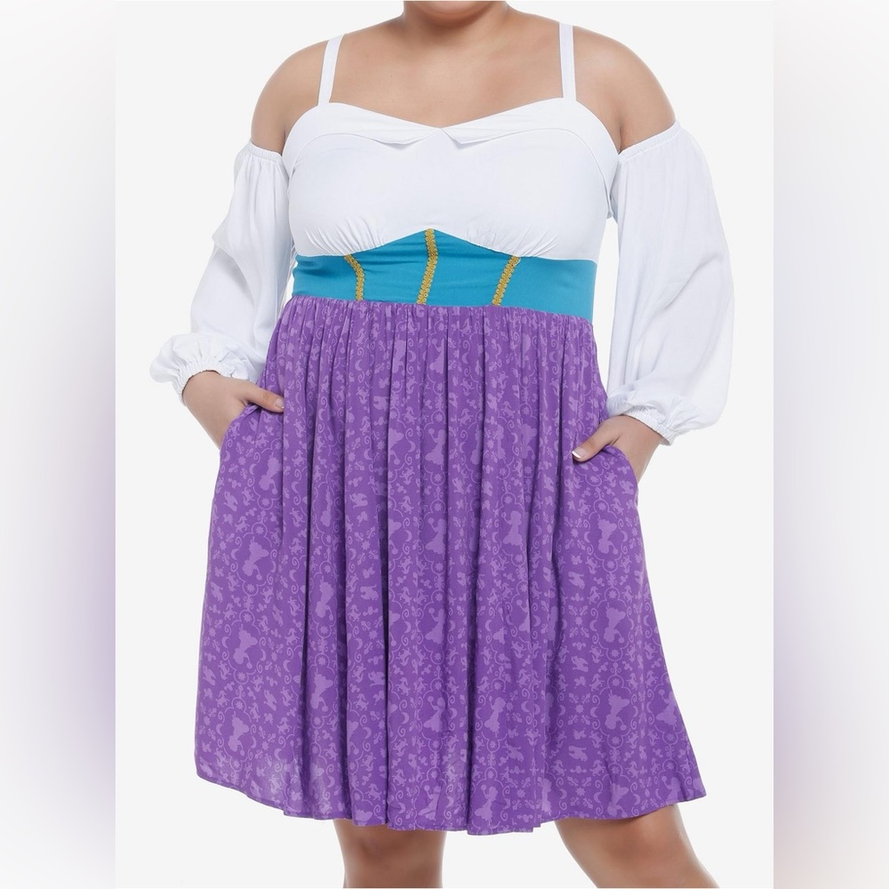 Disney The Hunchback Of Notre Dame Esmeralda Cold Shoulder Dress Plus Size